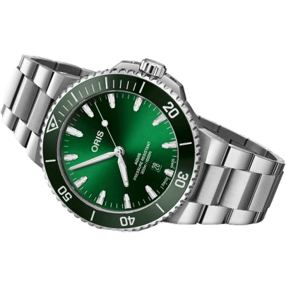Oris Aquis Date 43.5 Stainless Steel / Green / Bracelet 01 733 7789 4157-07 8 23 04PEB