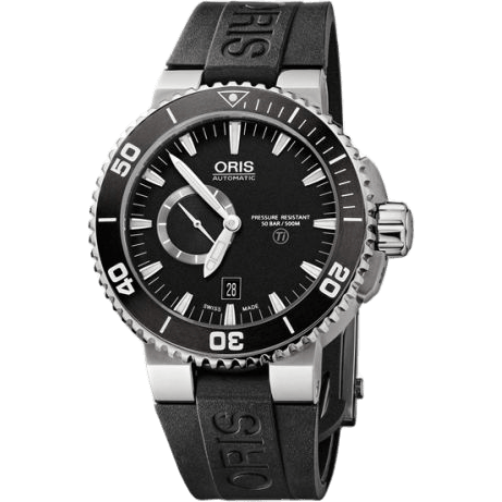 Oris Aquis Titan Small Second - Date Titanium / Black / Rubber 01 743 7664 7154-07 4 26 34TEB