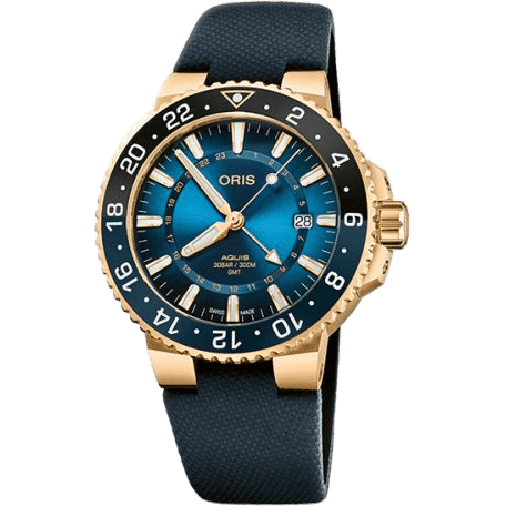 Oris Aquis GMT Carysfort Reef Gold Limited Edition 01 798 7754 6185-Set