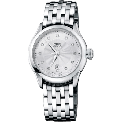 Oris Artelier Date Diamonds 31 Stainless Steel / Silver / Bracelet 01 561 7604 4041-07 8 16 73