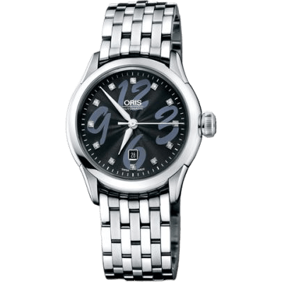 Oris Artelier Date Diamonds 31 Stainless Steel / Black / Bracelet 01 561 7604 4094-07 8 16 73