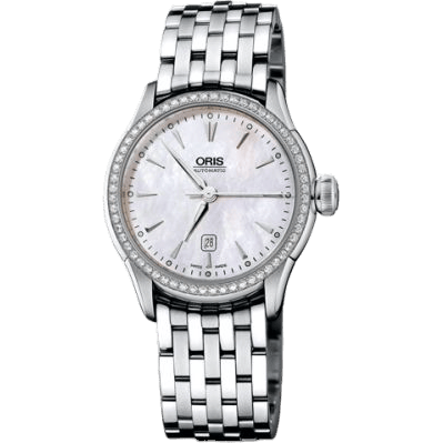 Oris Artelier Date Diamonds 31 Stainless Steel - Diamond / MOP / Bracelet 01 561 7604 4956-07 8 16 73