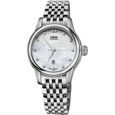 Oris Artelier Date Diamonds 31 Stainless Steel / MOP / Bracelet 01 561 7687 4091-07 8 14 77