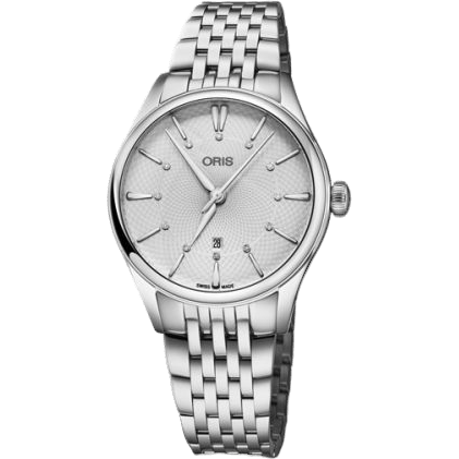 Oris Artelier Date Diamonds 33 Stainless Steel / Silver / Bracelet 01 561 7724 4051-07 8 17 79