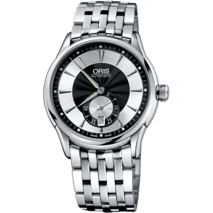 Oris Artelier Small Second Date 40 Stainless Steel / Black - Silver / Bracelet 01 623 7582 4054-07 8 21 73