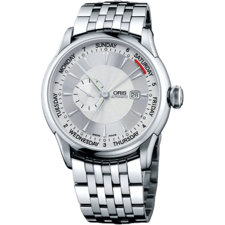 Oris Artelier Small Second Pointer Day 45 Stainless Steel / Silver / Bracelet 01 645 7596 4051-07 8 24 73