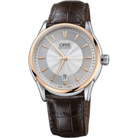 Oris Artelier Date 40 Stainless Steel - Rose Gold / Silver 01 733 7591 6351-07 5 21 70FC