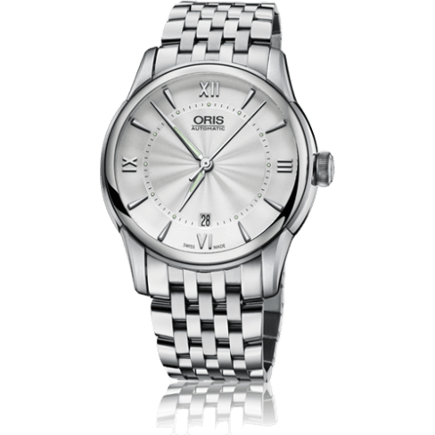Oris Artelier Date 40.5 Stainless Steel / Silver / Bracelet 01 733 7670 4071-07 8 21 77 x