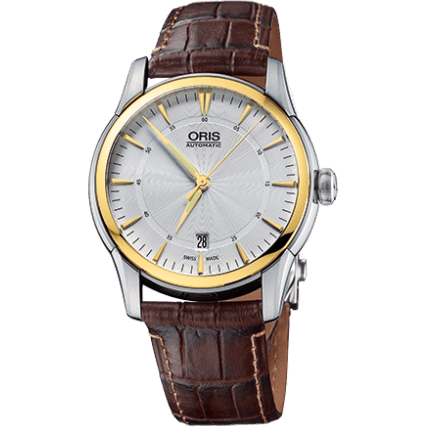 Oris Artelier Date 40.5 Stainless Steel - Yellow Gold / Silver 01 733 7670 4351-07 5 21 70FC x