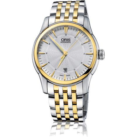Oris Artelier Date 40 Stainless Steel - Yellow Gold / Silver / Bracelet 01 733 7670 4351-07 8 21 78 x