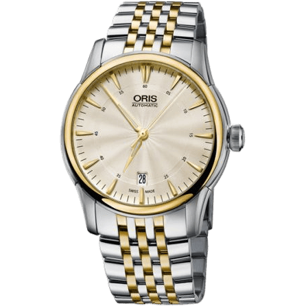 Oris Artelier Date 40.5 Stainless Steel - Yellow Gold / Jungfraujoch 01 733 7670 4381-Set MB