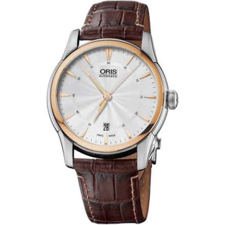 Oris Artelier Date 40.5 Stainless Steel - Rose Gold / Silver 01 733 7670 6351-07 5 21 70FC