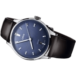 Oris Artelier Date Stainless Steel / Blue 01 733 7810 4055-07 6 20 17 FC