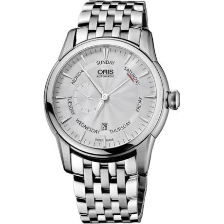Oris Artelier Small Second Pointer Day 44 Stainless Steel / Silver / Bracelet 01 745 7666 4051-07 8 23 77