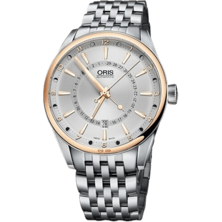 Artix Pointer Moon Date Stainless Steel - Rose Gold / Silver / Bracelet