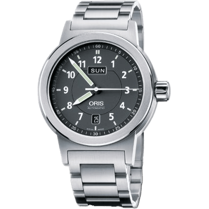 BC3 Day Date 42 Stainless Steel / Black / Bracelet