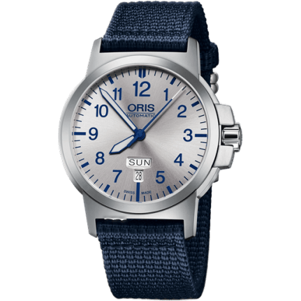 BC3 Advanced Day Date Stainless Steel / Silver / Fabric