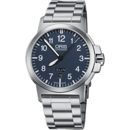 BC3 Advanced Day Date Stainless Steel / Blue / Fabric