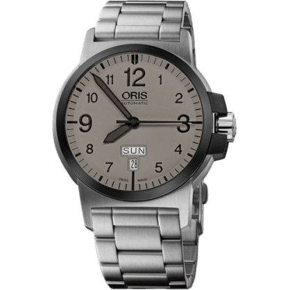 BC3 Advanced Day Date Stainless Steel - DLC / Grey / Bracelet