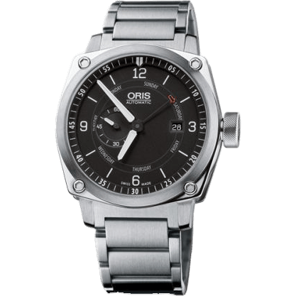 BC4 Small Second Pointer Day Stainless Steel / Black / Bracelet