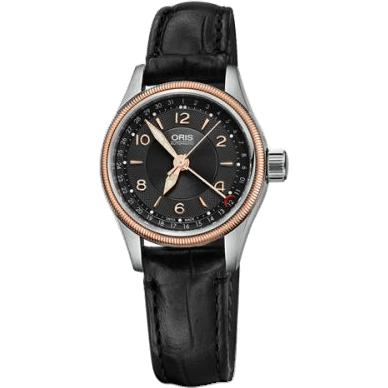 Big Crown Pointer Date 29 Stainless Steel - Rose Gold / Black