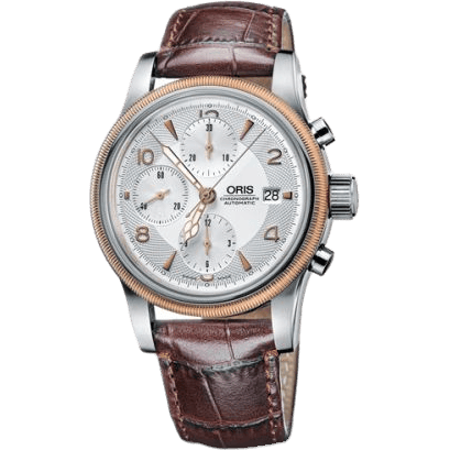 Big Crown Chronograph Stainless Steel - Rose Gold / Silver