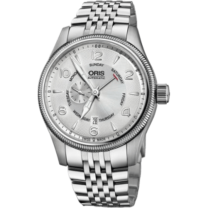 Oris Big Crown Small Second Pointer Day Stainless Steel / Silver / Bracelet 01 745 7688 4061-07 8 22 30