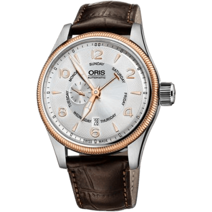 Big Crown Small Second Pointer Day Stainless Steel - Rose Gold / Silver