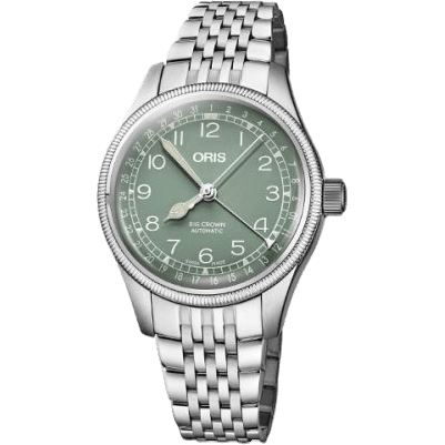 Oris Big Crown Pointer Date 36 Stainless Steel / Green / Bracelet 01 754 7749 4067-07 8 17 22