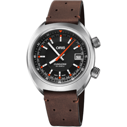Chronoris Date / Black / Brown Leather