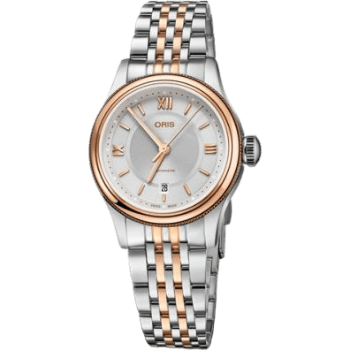 Classic Date Lady 28.5 Stainless Steel - Rose Gold / Silver / Bracelet