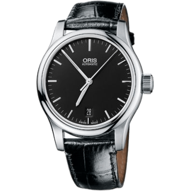 Classic Date 37 Stainless Steel / Black