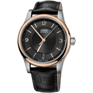 Classic Date 37 Stainless Steel - Rose Gold / Black