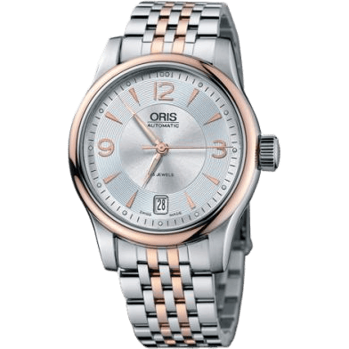 Classic Date 37 Stainless Steel - Rose Gold / Silver / Bracelet