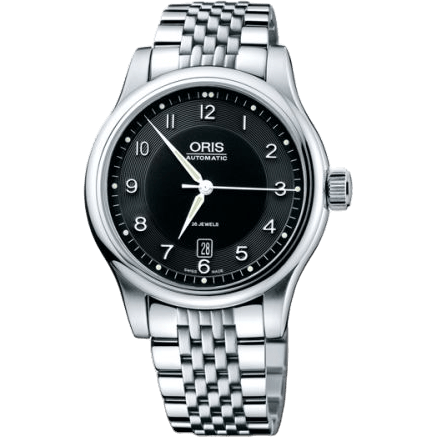 Classic Date 42 Stainless Steel / Black / Bracelet