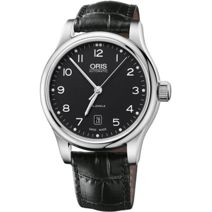 Classic Date 42 Stainless Steel / Black
