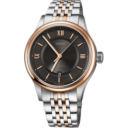 Classic Date 42 Stainless Steel - Rose Gold / Grey / Bracelet