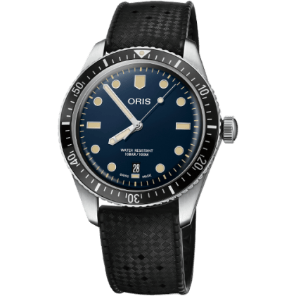 Oris Divers Sixty-Five 40 Stainless Steel / Blue / Rubber 01 733 7707 4055-07 4 20 18