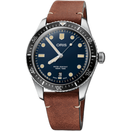 Oris Divers Sixty-Five 40 Stainless Steel / Blue / Calf 01 733 7707 4055-07 5 20 45