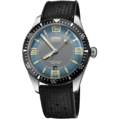 Oris Divers Sixty-Five 40 Stainless Steel / Deauville Blue / Rubber 01 733 7707 4065-07 4 20 18
