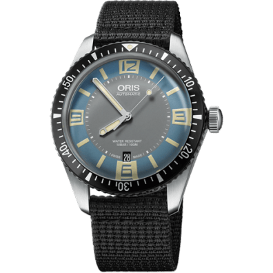 Oris Divers Sixty-Five 40 Stainless Steel / Deauville Blue / Textile 01 733 7707 4065-07 5 20 24