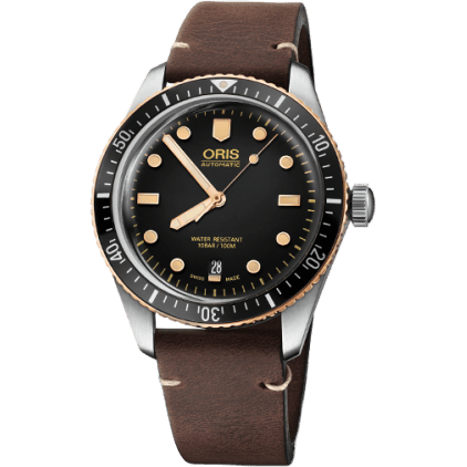 Oris Divers Sixty-Five 40 Stainless Steel / Bronze / Black / Calf 01 733 7707 4354-07 5 20 55