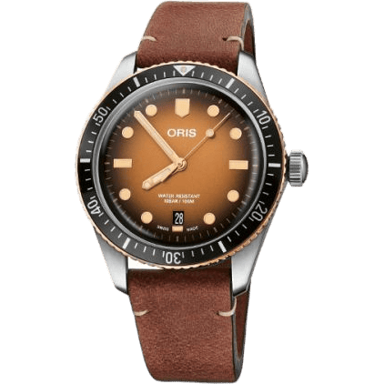 Oris Divers Sixty-Five 40 Stainless Steel / Bronze / Brown / Calf 01 733 7707 4356-07 5 20 45