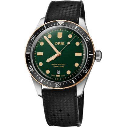 Oris Divers Sixty-Five 40 Stainless Steel / Bronze / Green / Rubber 01 733 7707 4357-07 4 20 18