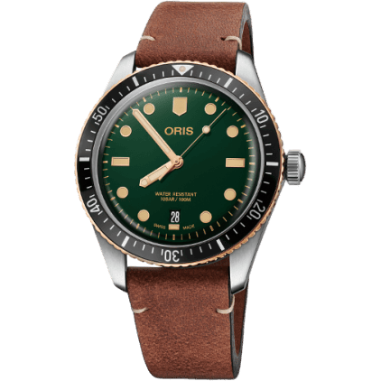 Oris Divers Sixty-Five 40 Stainless Steel / Bronze / Green / Calf 01 733 7707 4357-07 5 20 45