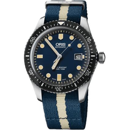 Oris Divers Sixty-Five 42 Stainless Steel / Blue / NATO 01 733 7720 4055-07 5 21 29FC