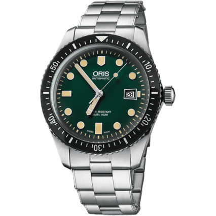 Oris Divers Sixty-Five 42 Stainless Steel / Green / Bracelet 01 733 7720 4057-07 8 21 18