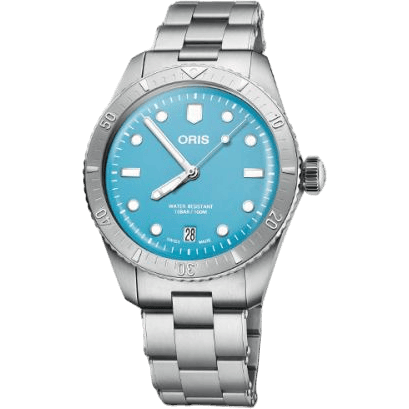 Divers Sixty-Five 38 Cotton Candy Stainless Steel / Blue / Bracelet