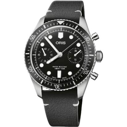 Divers Sixty-Five 40 Chronograph Stainless Steel / Black