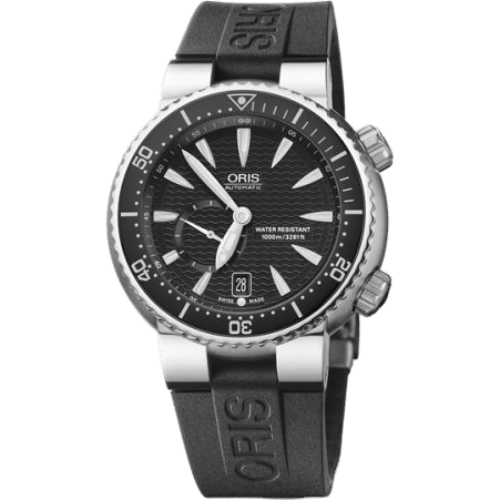 Divers Titan C Small Second - Date 44 Stainless Steel / Black / Rubber